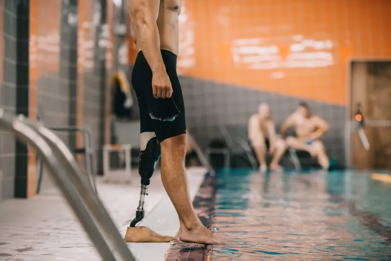 An individualised hydrotherapy session at the clinic pool